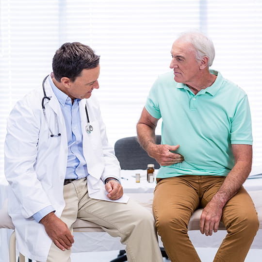gastro doctor with patient
