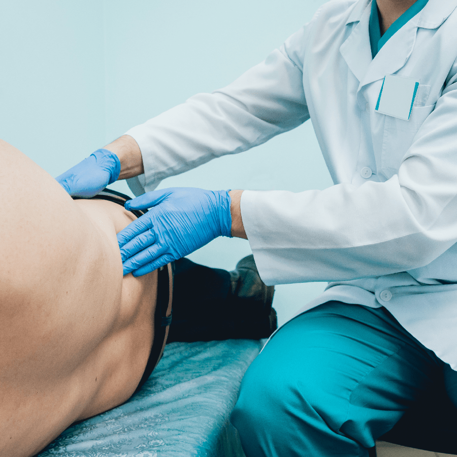 Urology doctor with patient